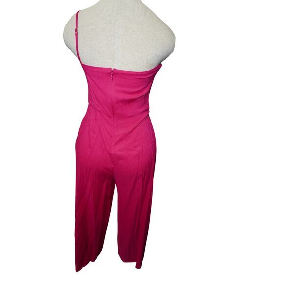 House of Harlow 1960 Pink One Shoulder Wide Leg Jumpsuit – Size Small - Picture 5 of 8